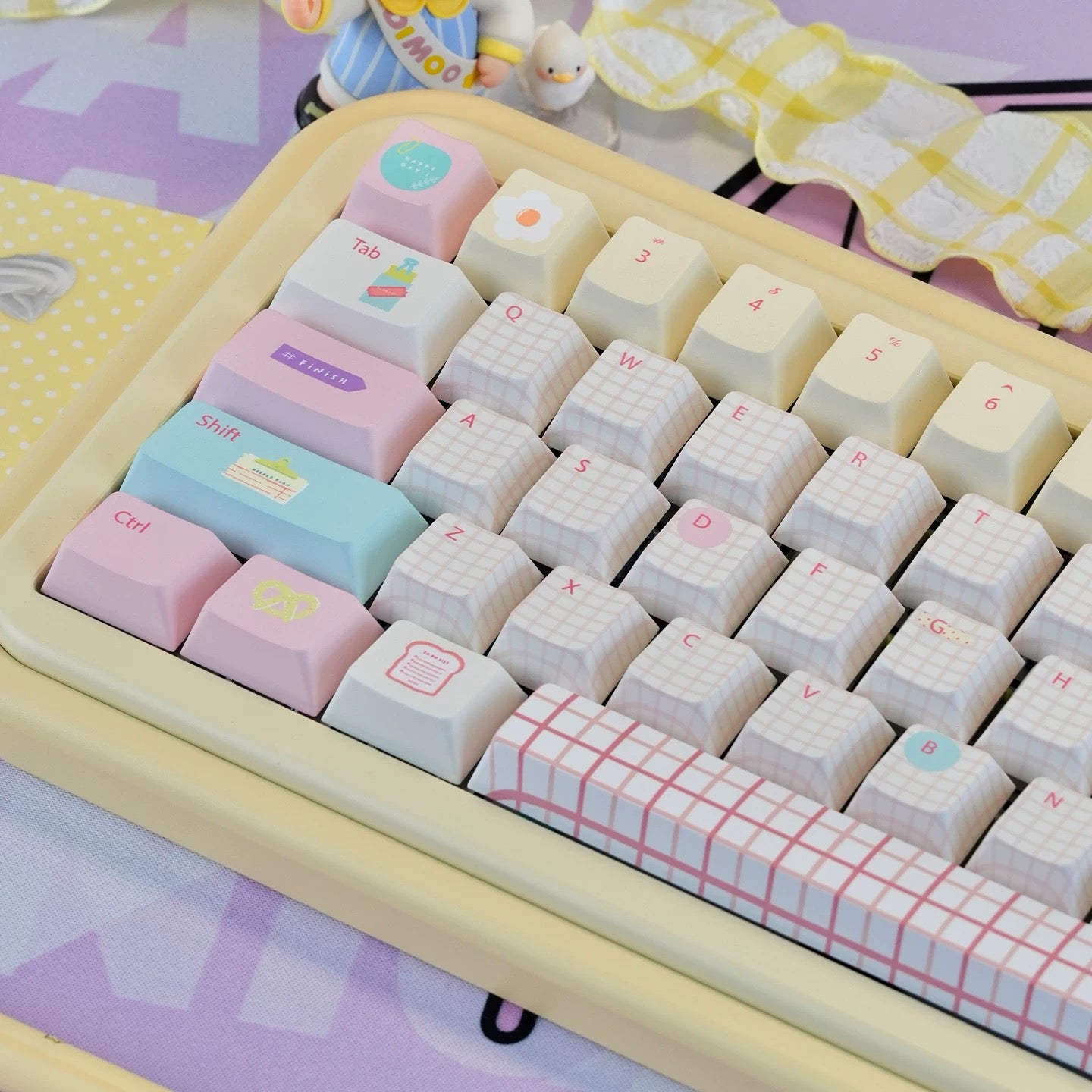 Summer Journal Keycaps - Kawaii PBT & PC Set | MOA & Cherry Profile