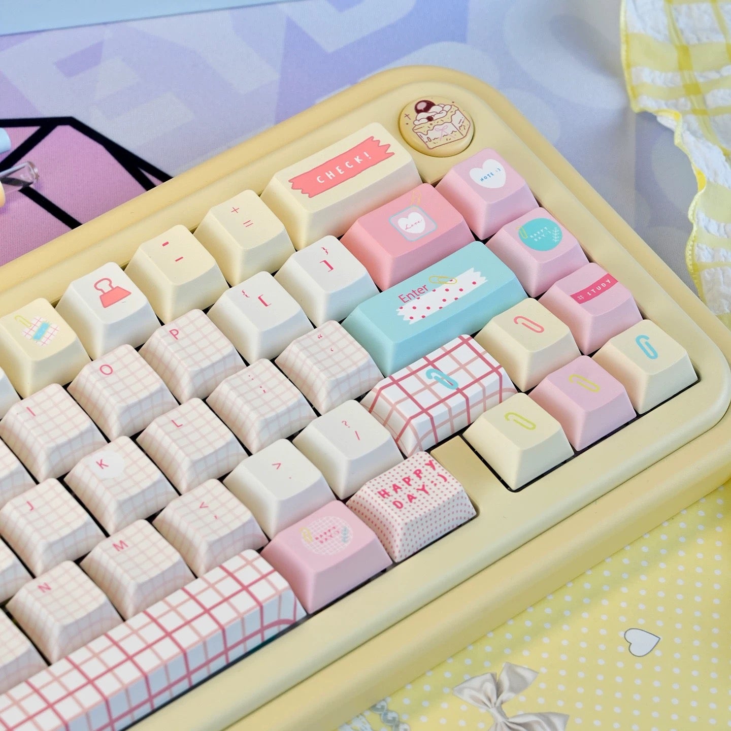 Summer Journal Keycaps - Kawaii PBT & PC Set | MOA & Cherry Profile