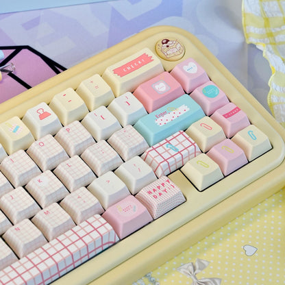 Summer Journal Keycaps - Kawaii PBT & PC Set | MOA & Cherry Profile