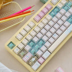 Summer Journal Keycaps - Kawaii PBT & PC Set | MOA & Cherry Profile