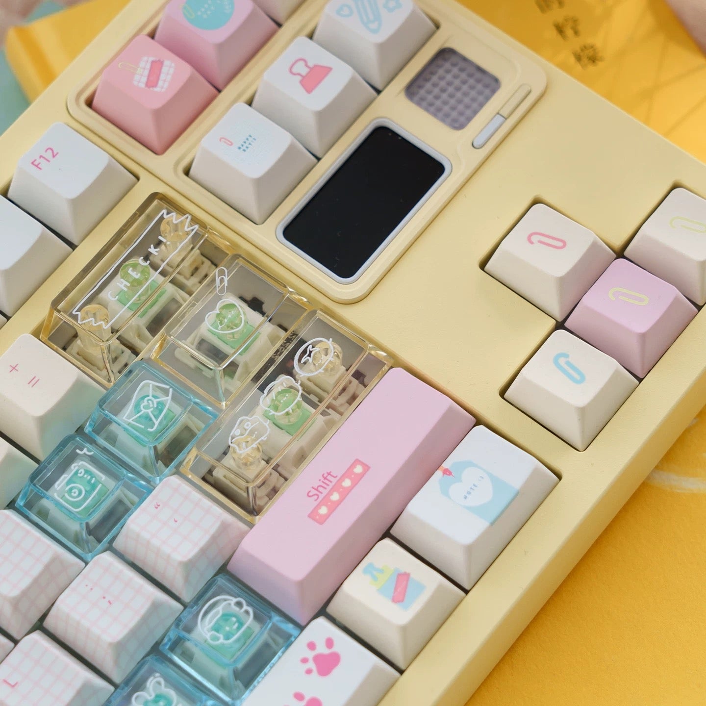 Summer Journal Keycaps - Kawaii PBT & PC Set | MOA & Cherry Profile