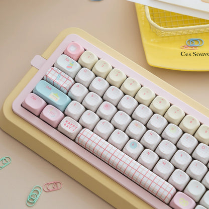 Summer Journal Keycaps - Kawaii PBT & PC Set | MOA & Cherry Profile