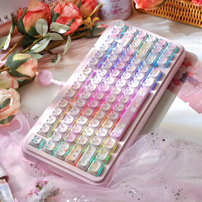 Meow Meow Squad Keycap Set  113 keys– MAO Profile Cat Ear | ARKTCAT x MaorBeng