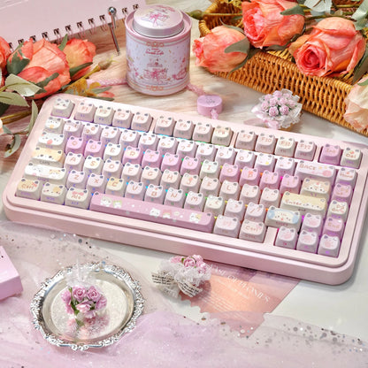 Meow Meow Squad Keycap Set  113 keys– MAO Profile Cat Ear | ARKTCAT x MaorBeng