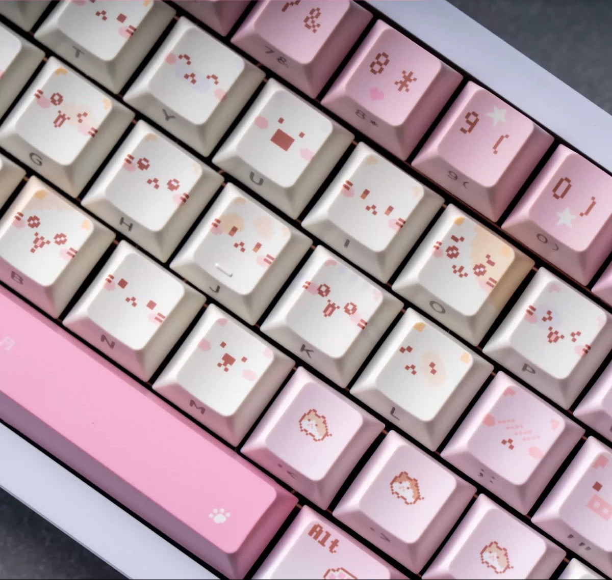 Pixel Meow Meow Keycaps –Cherry Profile PBT + PC | ARKTCAT x SOULCAT
