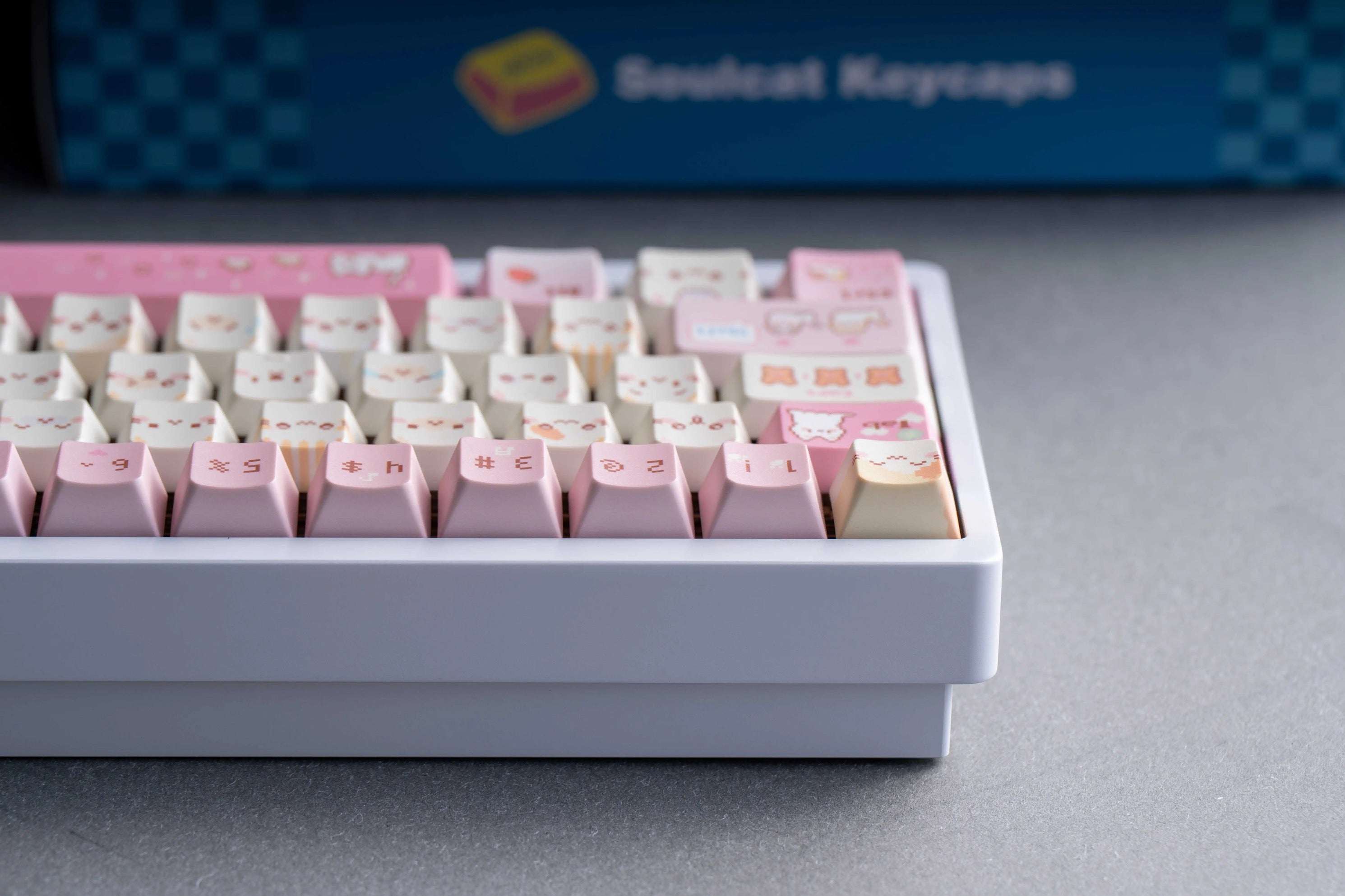 Pixel Meow Meow Keycaps –Cherry Profile PBT + PC | ARKTCAT x SOULCAT