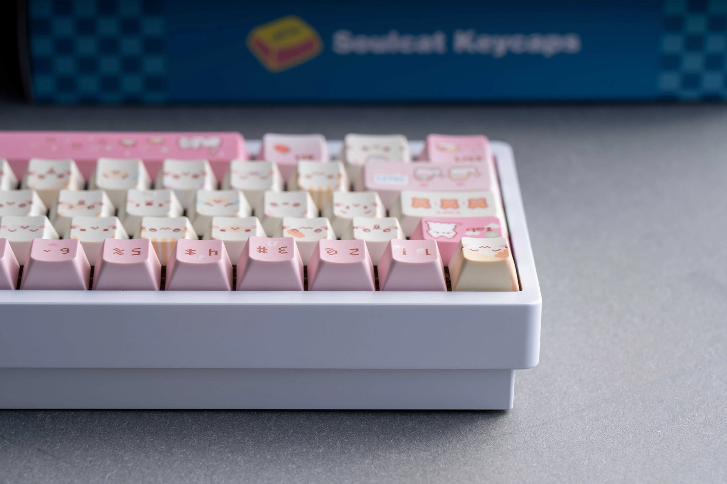 Pixel Meow Meow Keycaps –Cherry Profile PBT + PC | ARKTCAT x SOULCAT