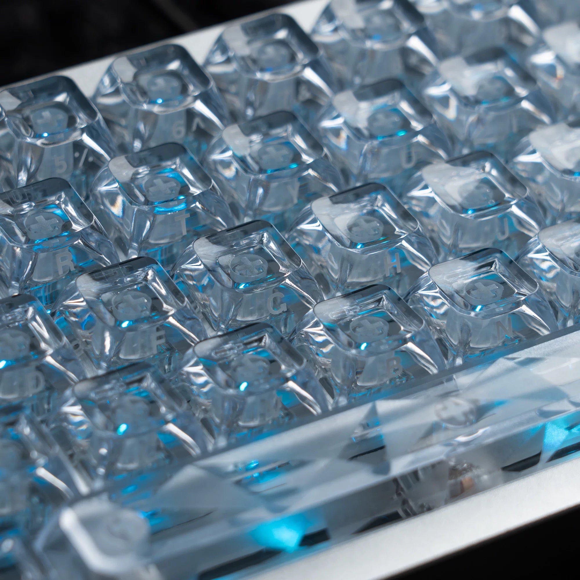 Star Prism Clear PC Keycaps – ASA Profile RGB Shine-Through