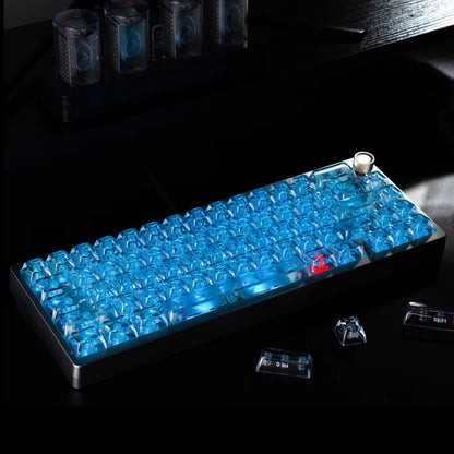 Star Prism Clear PC Keycaps – ASA Profile RGB Shine-Through