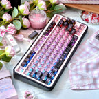 Black Pink Graffiti Clear PC Keycaps – MAO Profile 113-Key | ARKTCAT x Maorbeng