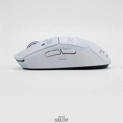 Gray-Pink Complex Mouse Grip Tape | Anti-Slip & Sweat-Absorbent | Arktcat x Soulcat