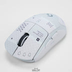 Gray-Pink Complex Mouse Grip Tape | Anti-Slip & Sweat-Absorbent | Arktcat x Soulcat