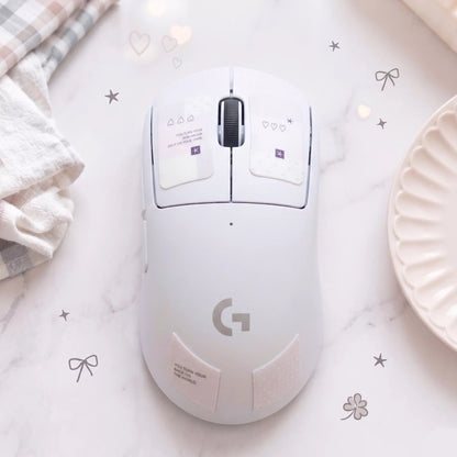 Gray-Pink Complex Mouse Grip Tape | Anti-Slip & Sweat-Absorbent | Arktcat x Soulcat