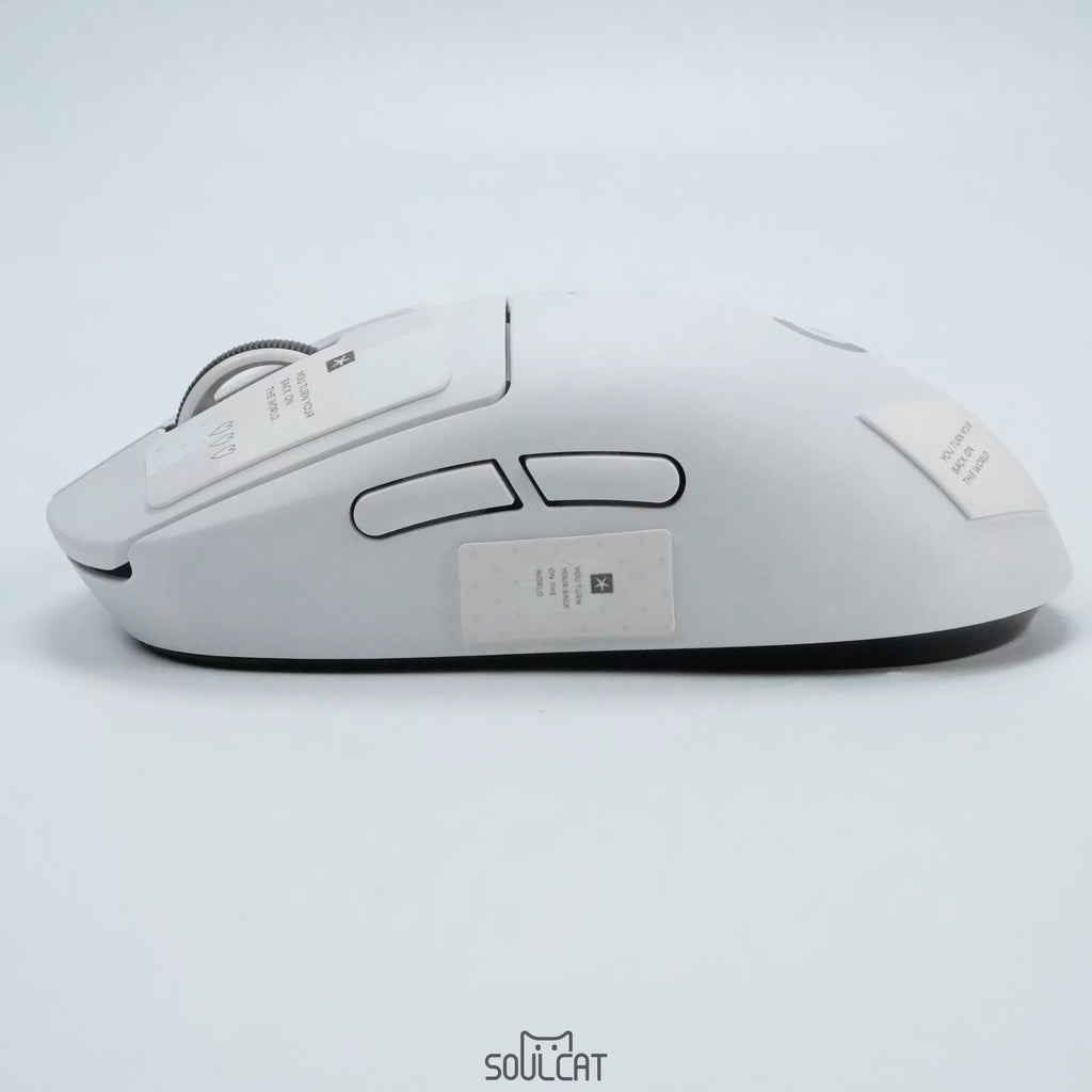 Gray-Pink Complex Mouse Grip Tape | Anti-Slip & Sweat-Absorbent | Arktcat x Soulcat