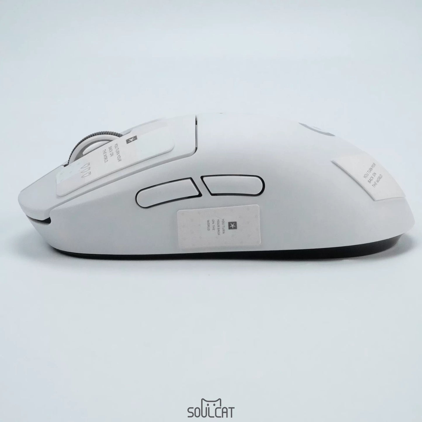 Gray-Pink Complex Mouse Grip Tape | Anti-Slip & Sweat-Absorbent | Arktcat x Soulcat