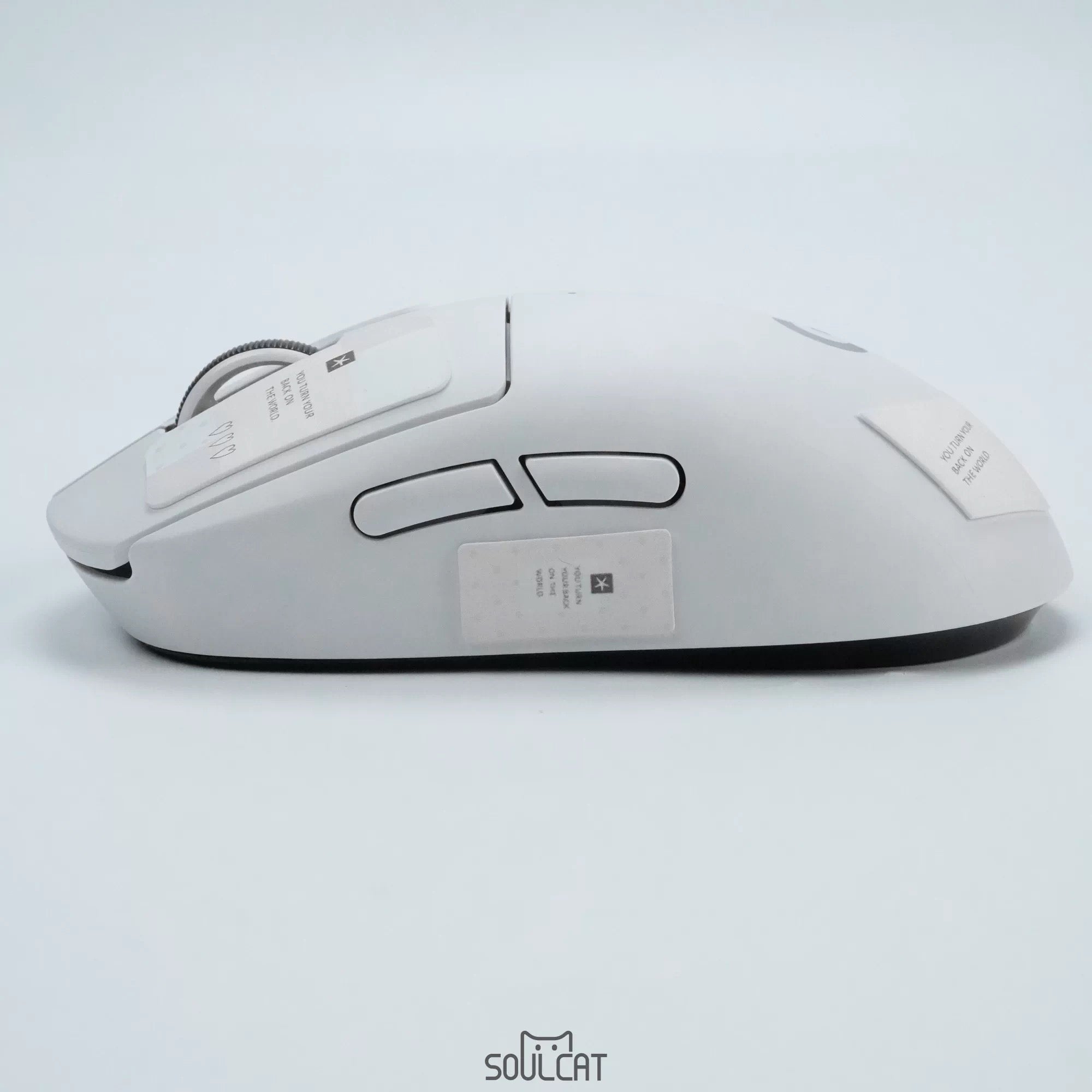 Gray-Pink Complex Mouse Grip Tape | Anti-Slip & Sweat-Absorbent | Arktcat x Soulcat