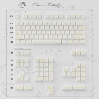 Butterfly Metallic PC Keycap Set  | ARKTCAT