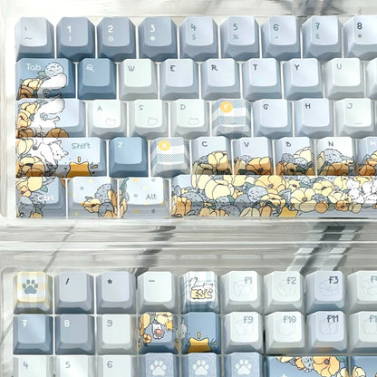 Fox of Dandelion Wind PBT Keycaps (Cherry & SOA Profile) | ARKTCAT