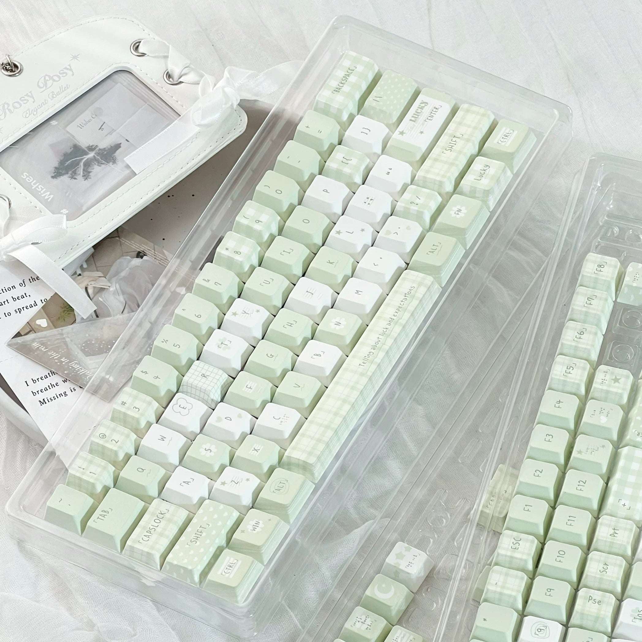 Forest Whispers Green Minimalist PBT Keycap Set | ARKTCAT