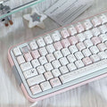 Somnambulism Kawaii Pink & White PBT Keycap Set - 131 keys | ARKTCAT