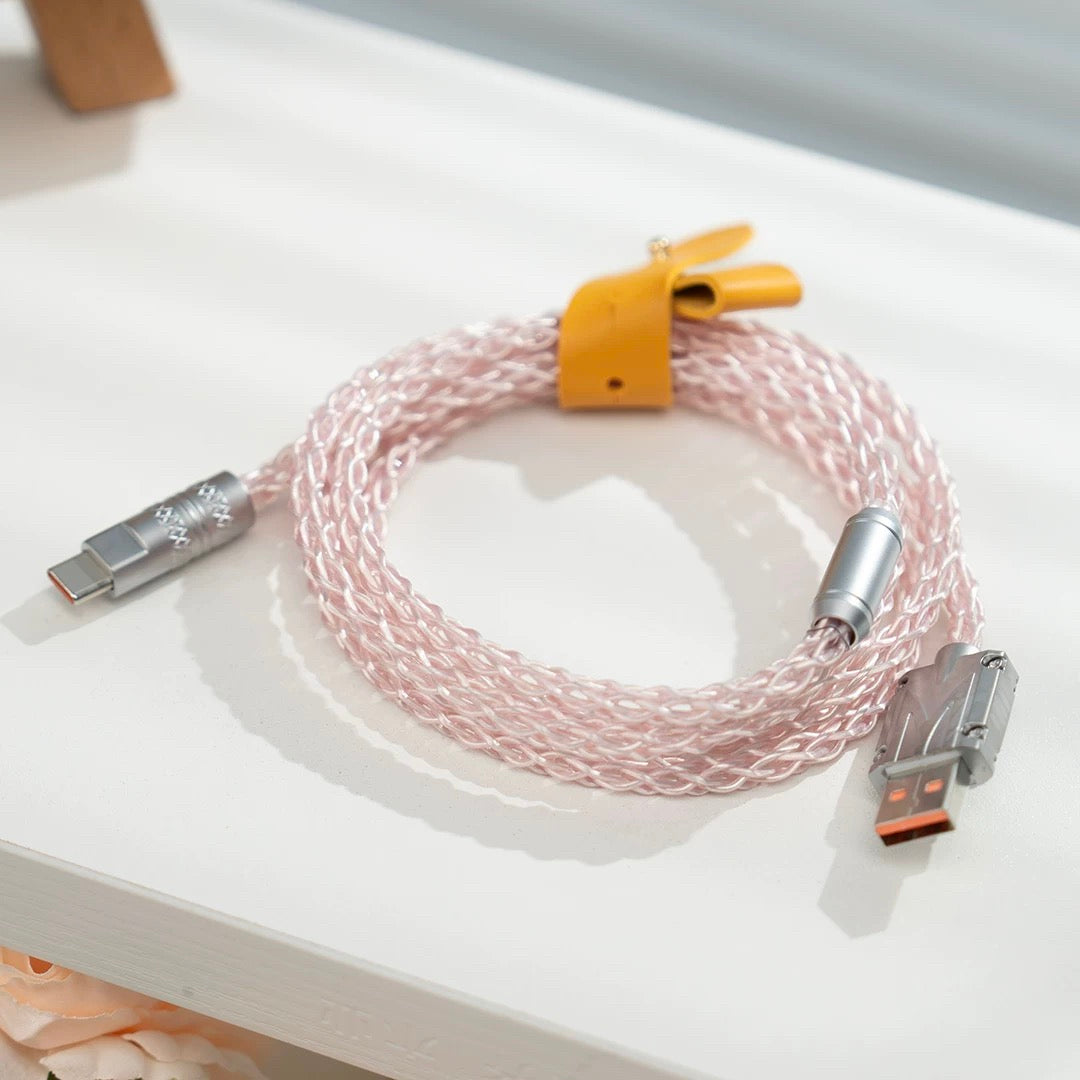 Premium Luminous 8K Polling Rate Custom Mechanical Keyboard Cable | ARKTCAT