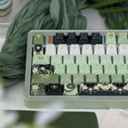 Night Astrology Green PBT Keycap Set | Pearlescent Metallic Spray  | ARKTCAT x U'RE