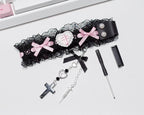 Lace Keyboard Strap with Charms – Cute Decorative Ribbon for Wooting / Made68 / ATK / 60% Keyboards
