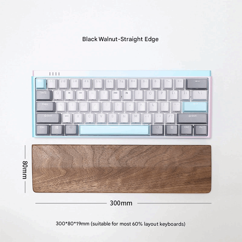 Solid Wood Keyborad Palm Rest Ergonomic keyboard rest, making your wrists more comfortable 