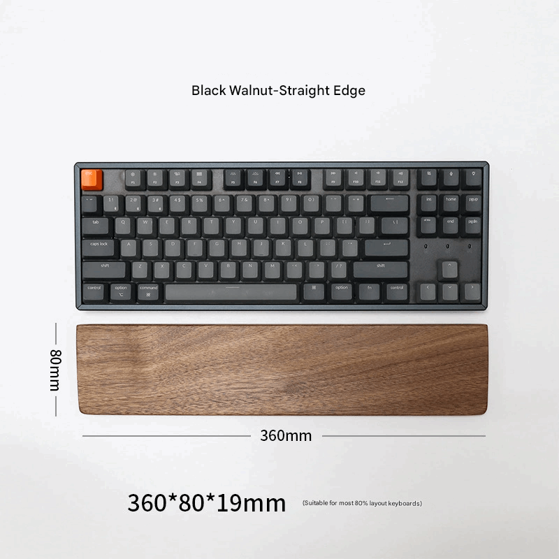 Ergonomic keyboard rest, making your wrists more comfortableSolid Wood Keyborad Palm Rest