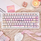 "Colorful custom keycap set for 104-key mechanical keyboards"