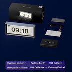 Quantum Clock on modern desk with ambient lighting