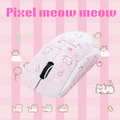 贴）pixel meow meow mouse grip tape 2025 pink anti-slip sweat-absorbing skin-friendly sticker for gpw 2/3 kawaii cat