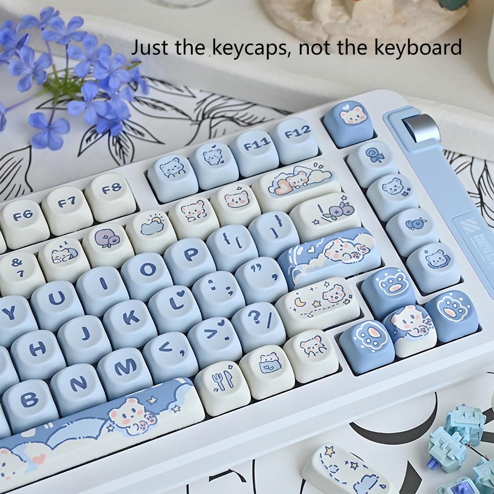 Kawaii Ice Cream and Bear Themed Keycaps – MOA Profile, Full Layout