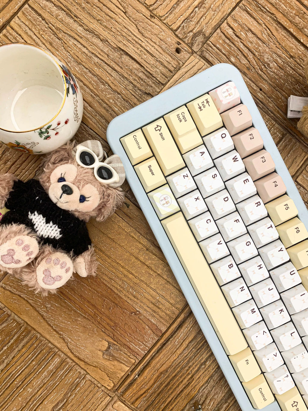 Bear Tea Party Little Bear Yellow Keycaps | Keyria Labs