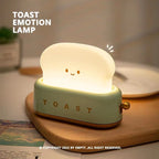 Toast Emotion Lamp – Retro Toaster Dimmable Night Light, USB-C Rechargeable for Bedside & Desk