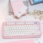 Pink Kitty Cat Cute Transparent Jelly Keycaps | Keyria Labs