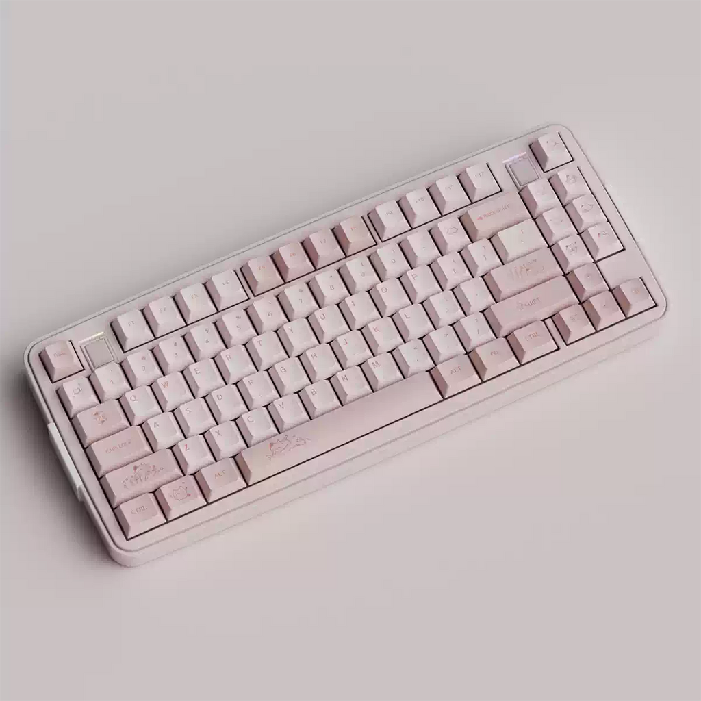 Pink Cat Keycap Set