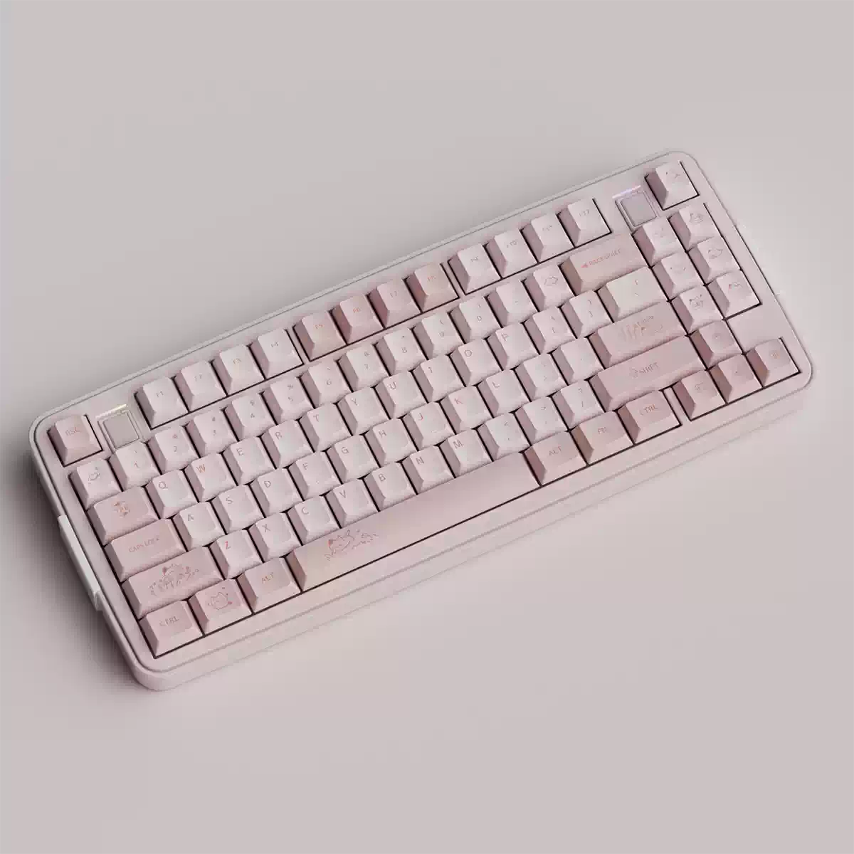 Pink Cat Keycap Set
