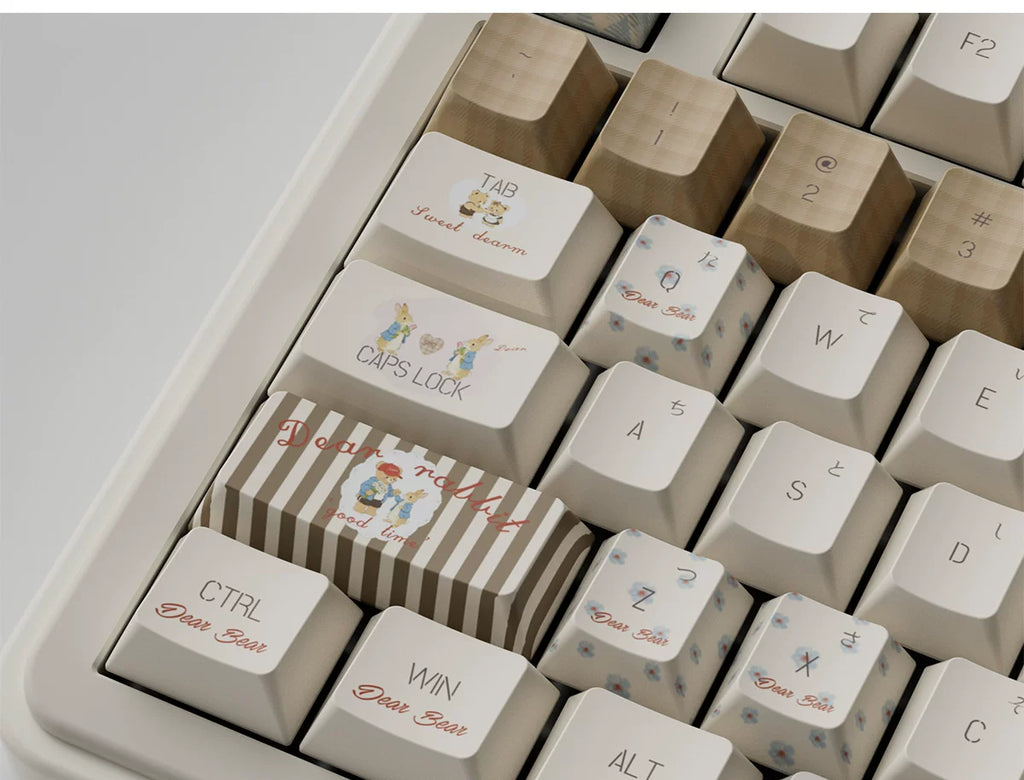 Sweet Bear & Rabbit Keycap Set
