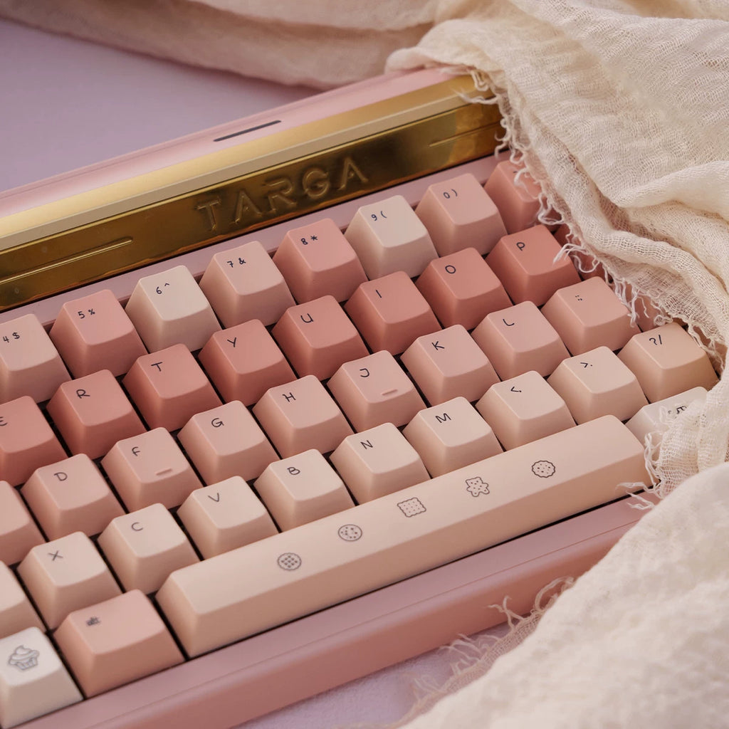 COOKING GIRL PINK GRADIENT PBT DYE-SUB KEYCAP SET - CHERRY PROFILE | ARKTCAT x BEEFUN