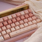 COOKING GIRL PINK GRADIENT PBT DYE-SUB KEYCAP SET - CHERRY PROFILE | ARKTCAT x BEEFUN