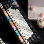 Sweet Cheese Pastry Keycaps Set – 152 Keys Rainbow Pastel PBT Dye-Sub, OEM Profile
