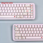 Alessandra Lamb Rose Keycap Set 🌹🐑- PBT Dye-Sub Kawaii Set | Keyria Labs