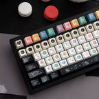 Sweet Cheese Pastry Keycaps Set – 152 Keys Rainbow Pastel PBT Dye-Sub, OEM Profile
