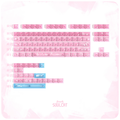 Electronic Meow Meow PC Keycaps | ARKTCAT x SOULCAT