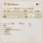Bakehouse Keycap Set | PBT+PC Side-Print Bear & Bakery Keycaps | OEM/MOA Profile