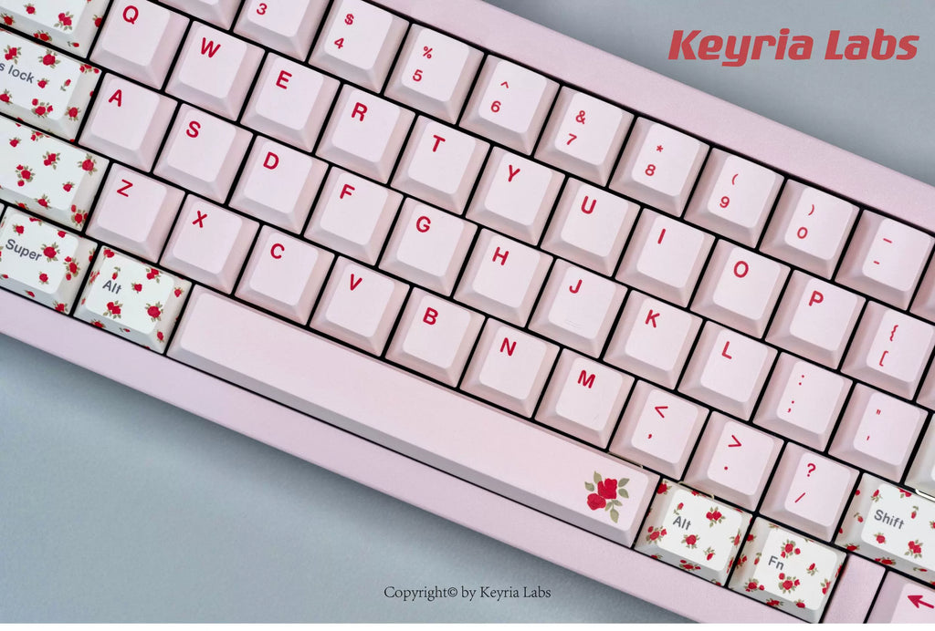 Alessandra Lamb Rose Keycap Set 🌹🐑- PBT Dye-Sub Kawaii Set | Keyria Labs