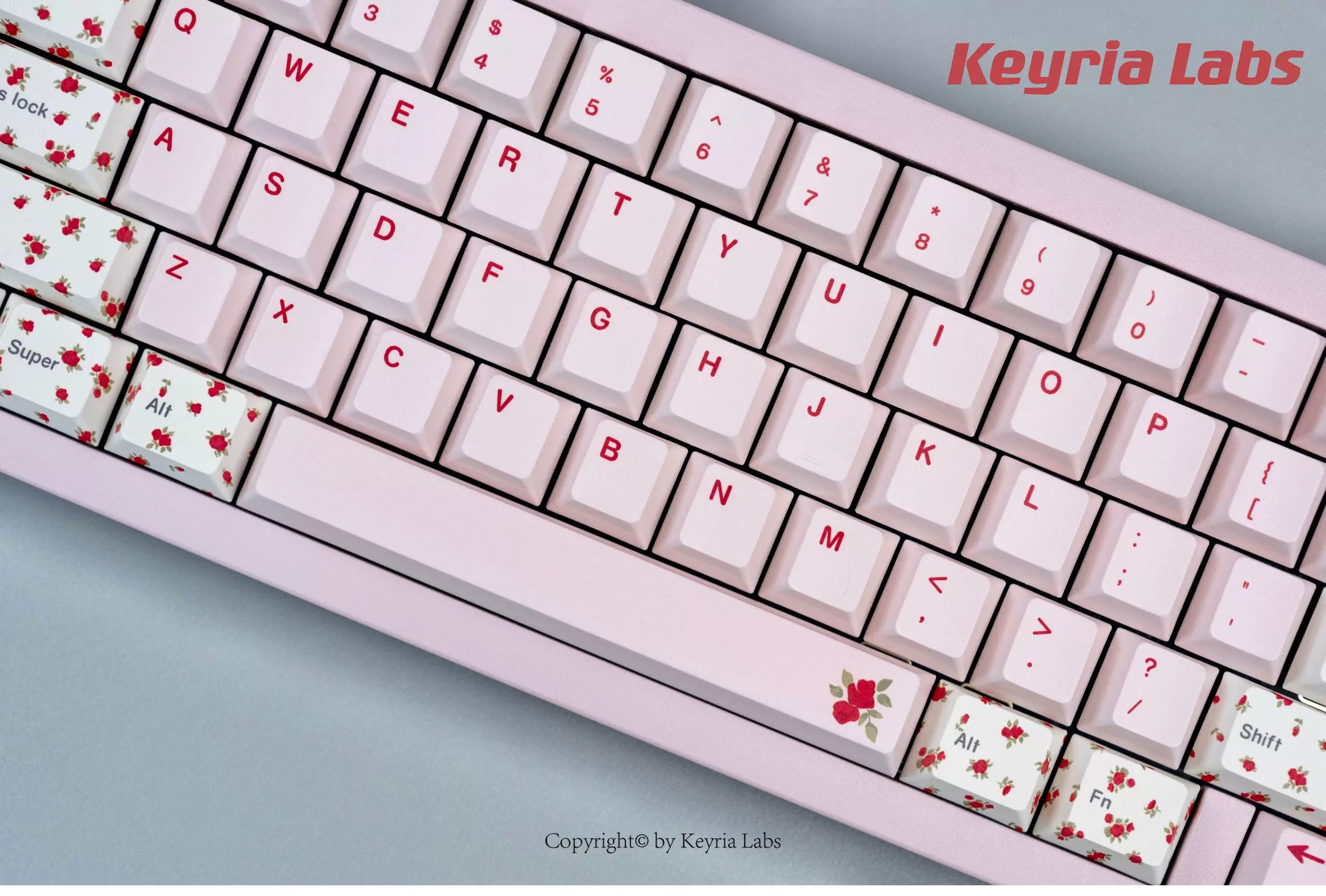Alessandra Lamb Rose Keycap Set 🌹🐑- PBT Dye-Sub Kawaii Set | Keyria Labs