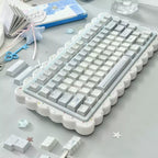 Aqua Angel Nurse Cat Keycap Set