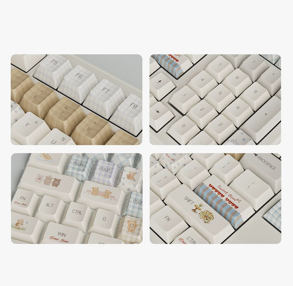Sweet Bear & Rabbit Keycap Set